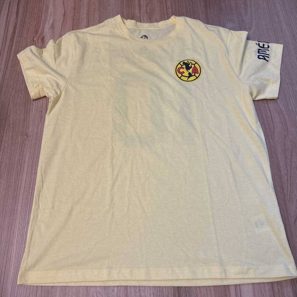 Club America LIGA MX #10 Diego Valdes Yellow Jersey Shirt Size Large NWT